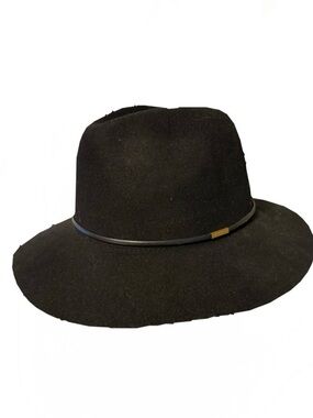 Panama Jack Black Felt Fedora with Slim Band